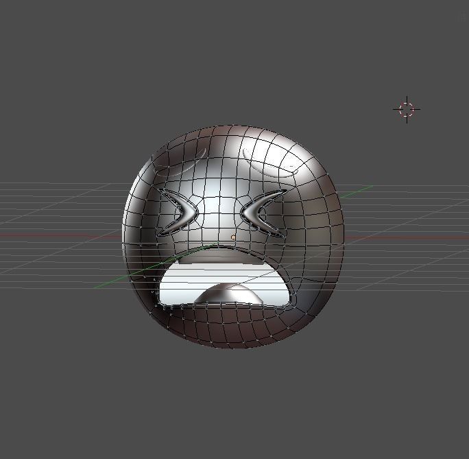 Emoji Weary 3D model_5