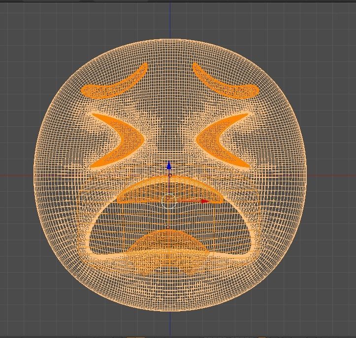 Emoji Weary 3D model_6