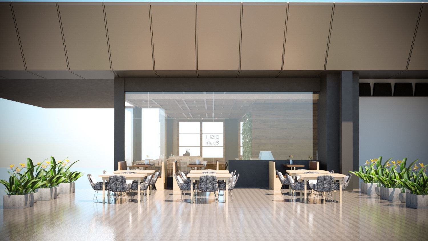 Sushi Restaurant 3D model_2