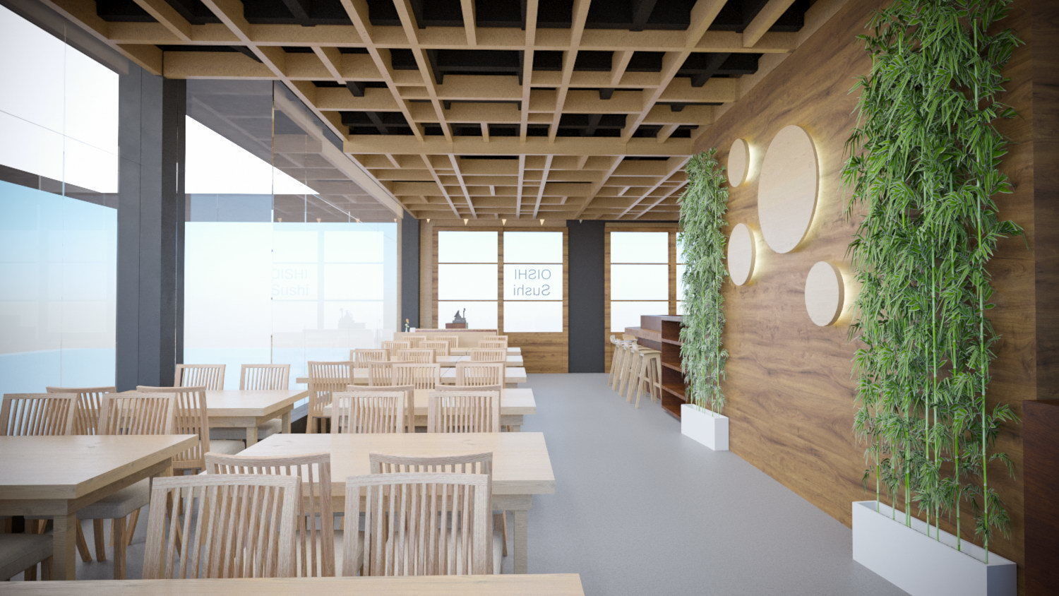 Sushi Restaurant 3D model_3