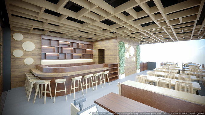 Sushi Restaurant 3D model