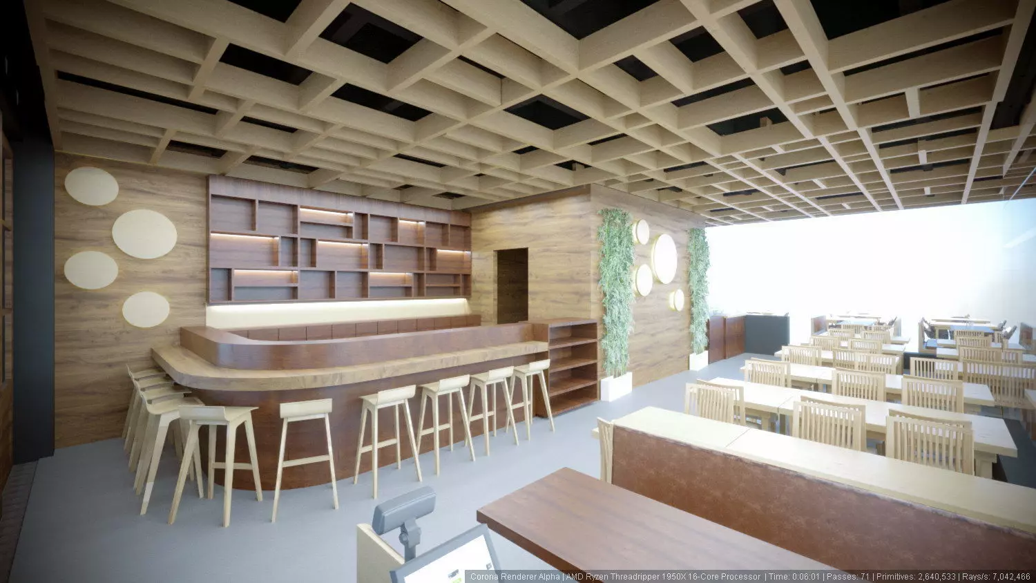 Sushi Restaurant 3D model_0