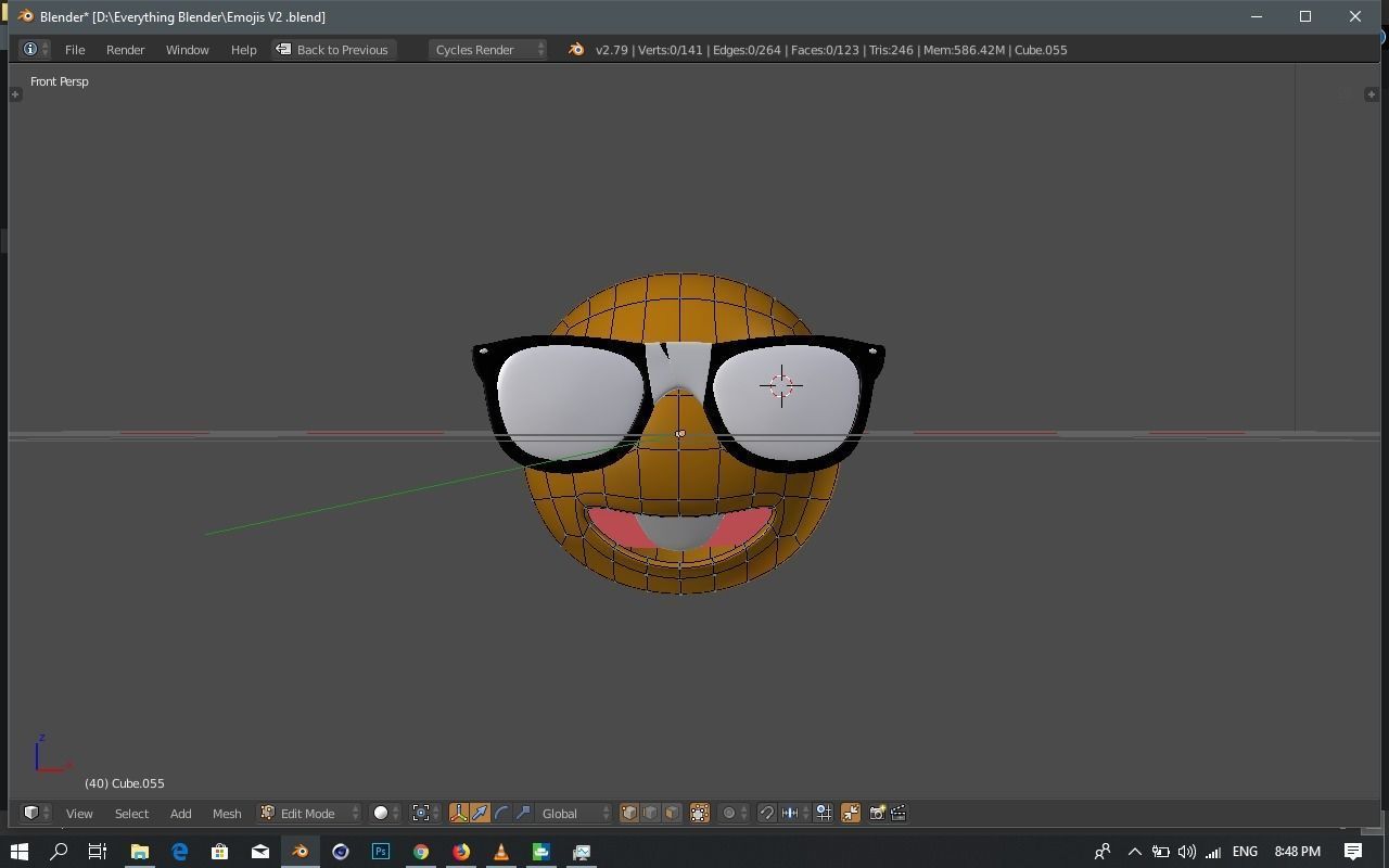 Emoji Nerd 3D model_5