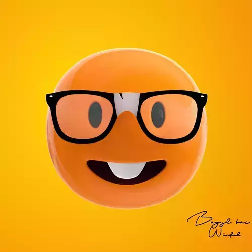 Emoji Nerd 3D model