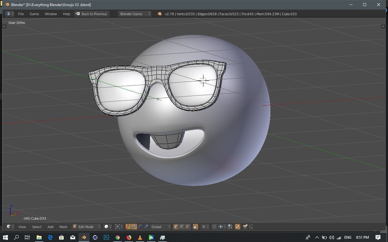 Emoji Nerd 3D model_13