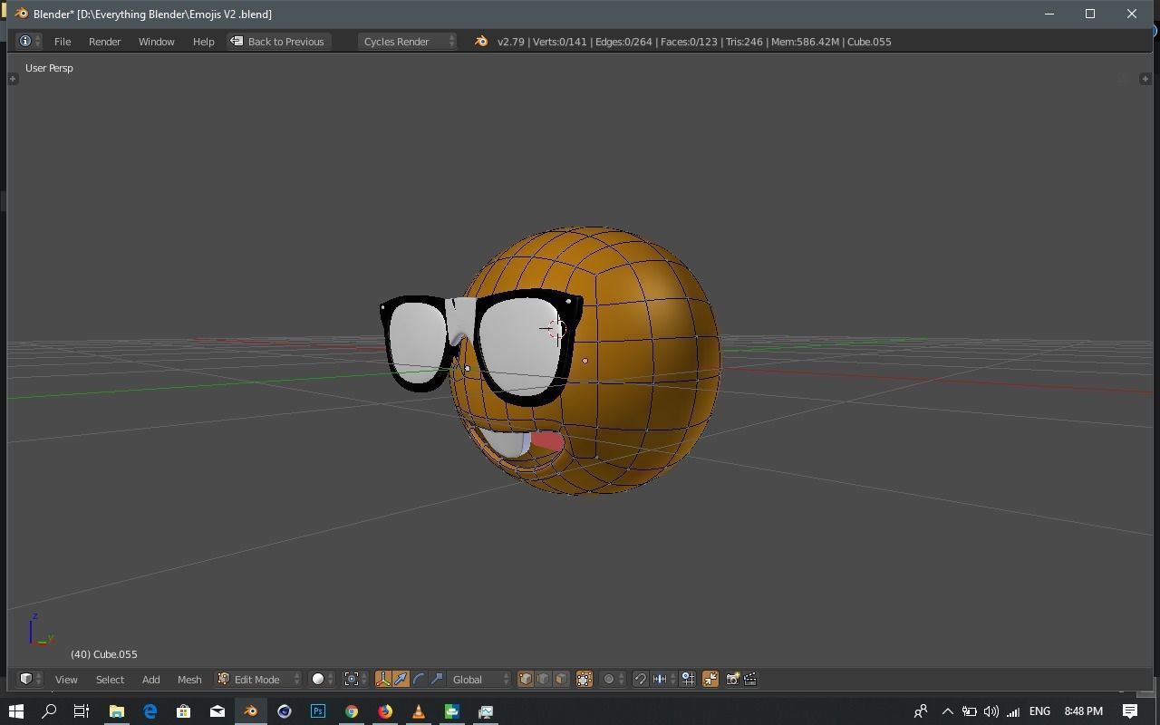 Emoji Nerd 3D model_6