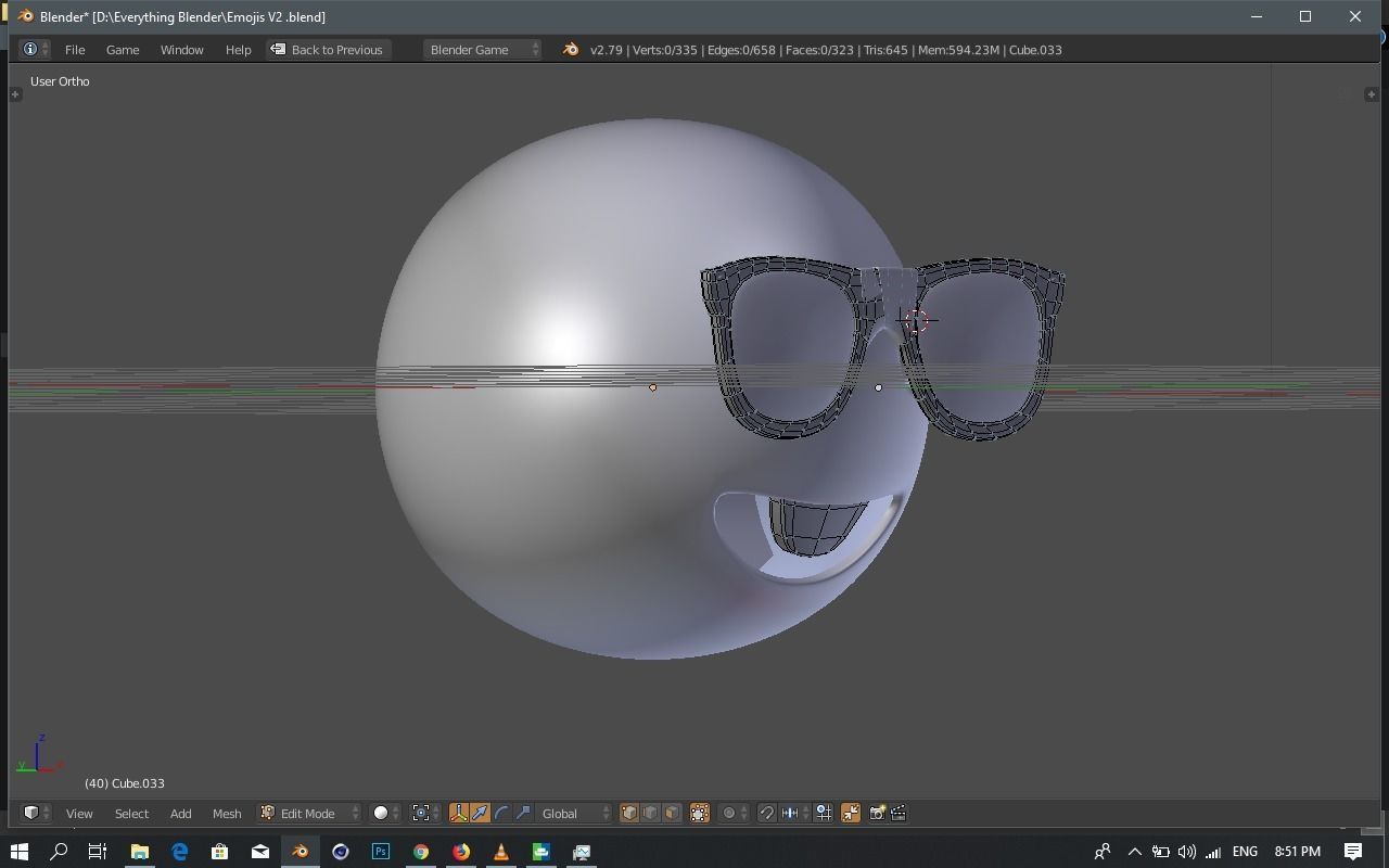Emoji Nerd 3D model_14
