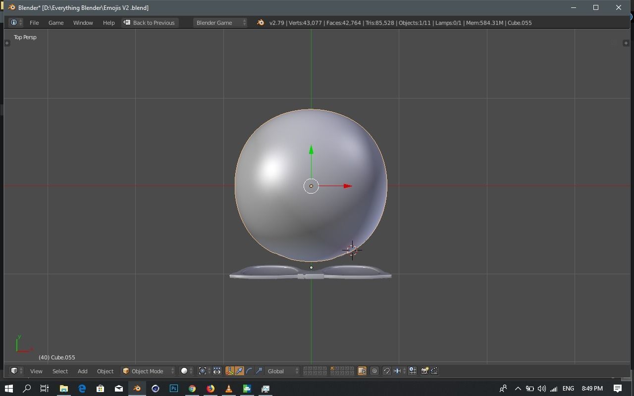 Emoji Nerd 3D model_9