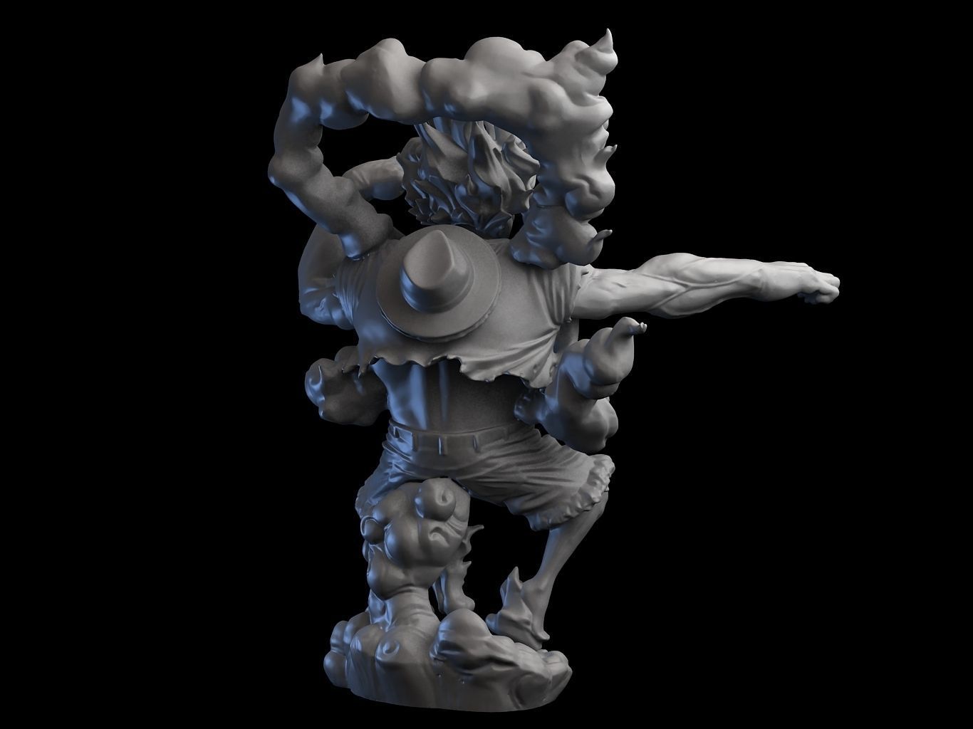 Luffy Gear4 SnakeMan 3D model_6