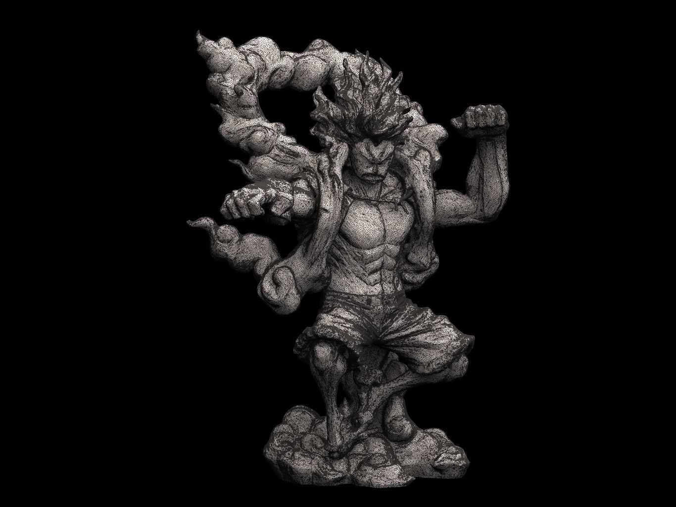 Luffy Gear4 SnakeMan 3D model_20