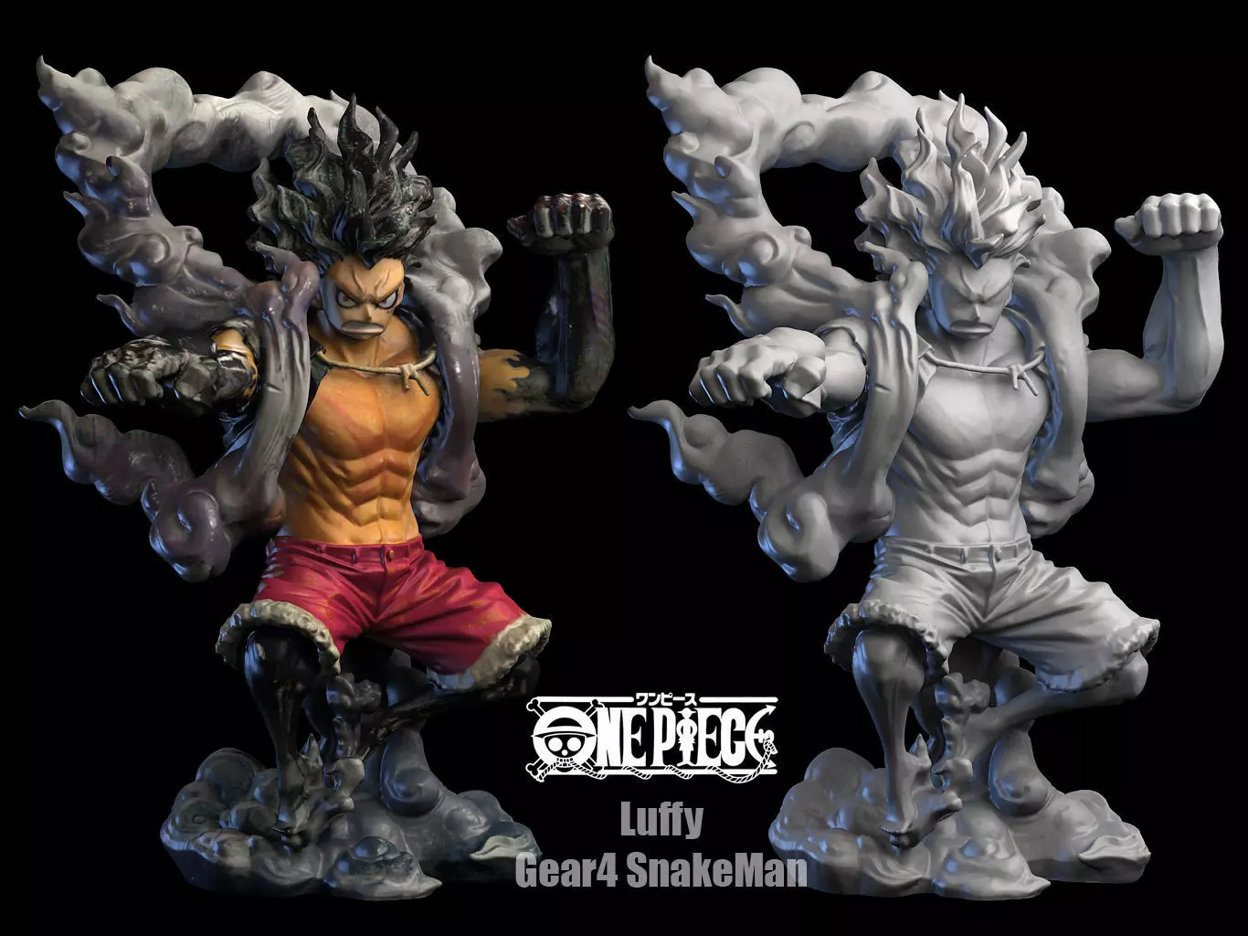 Luffy Gear4 SnakeMan 3D model_0
