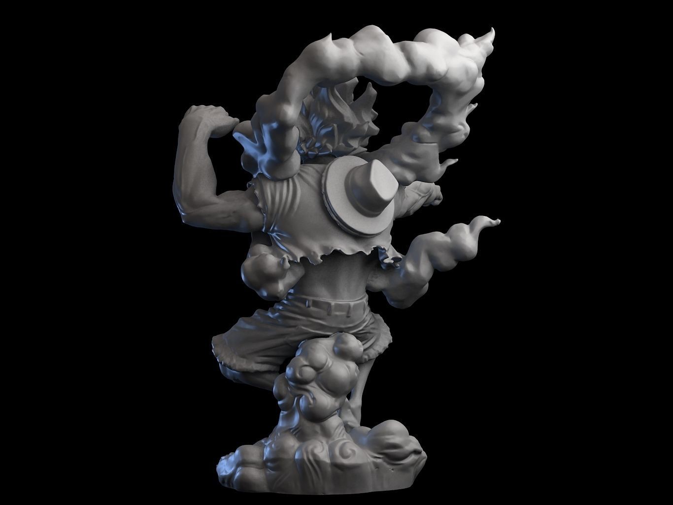 Luffy Gear4 SnakeMan 3D model_5