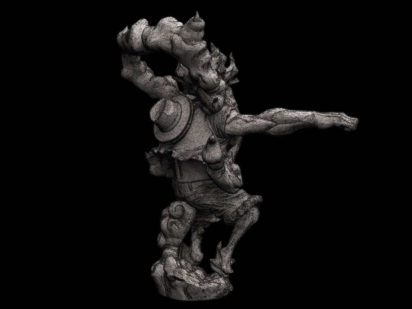 Luffy Gear4 SnakeMan 3D model_24