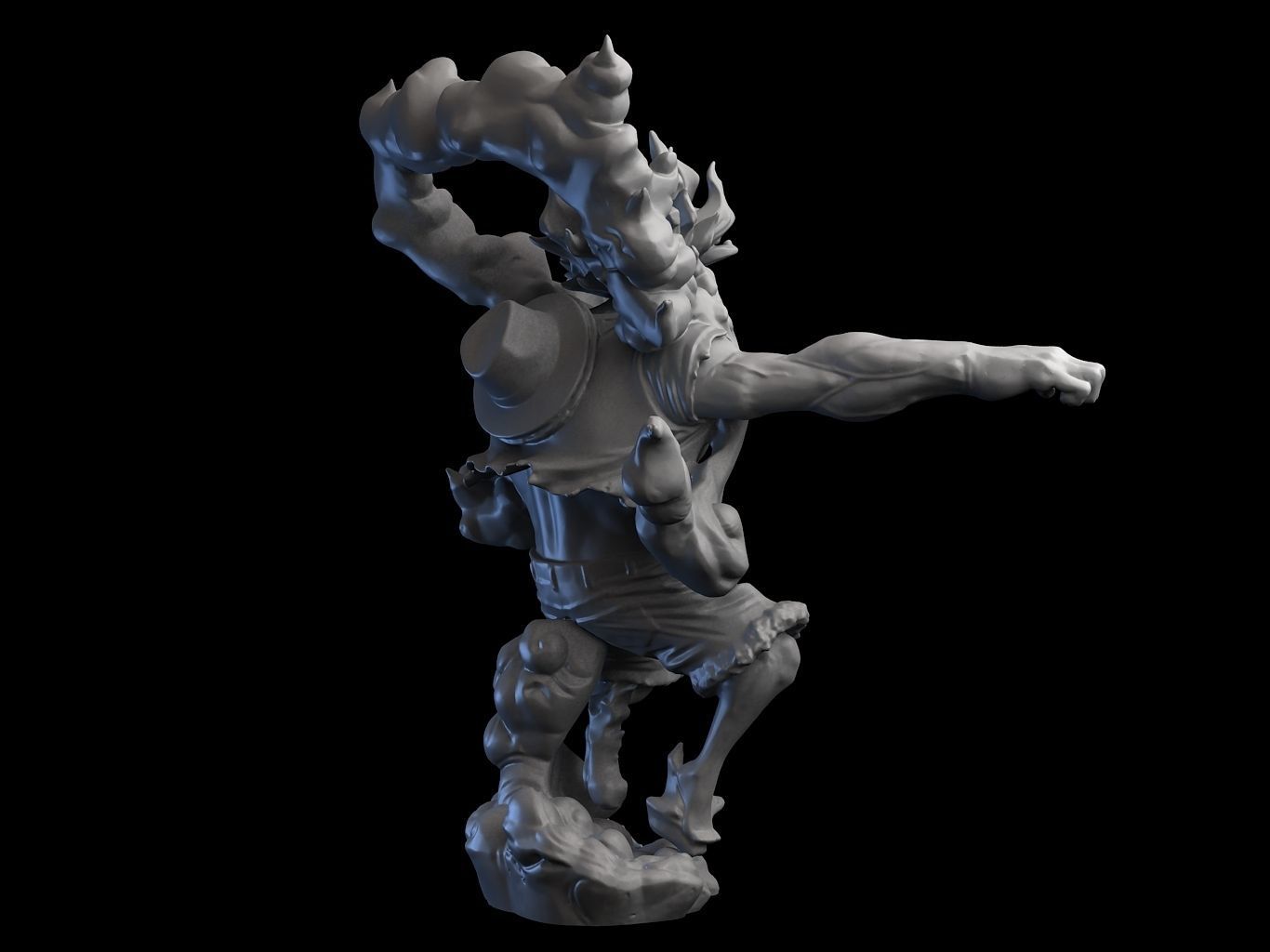 Luffy Gear4 SnakeMan 3D model_7