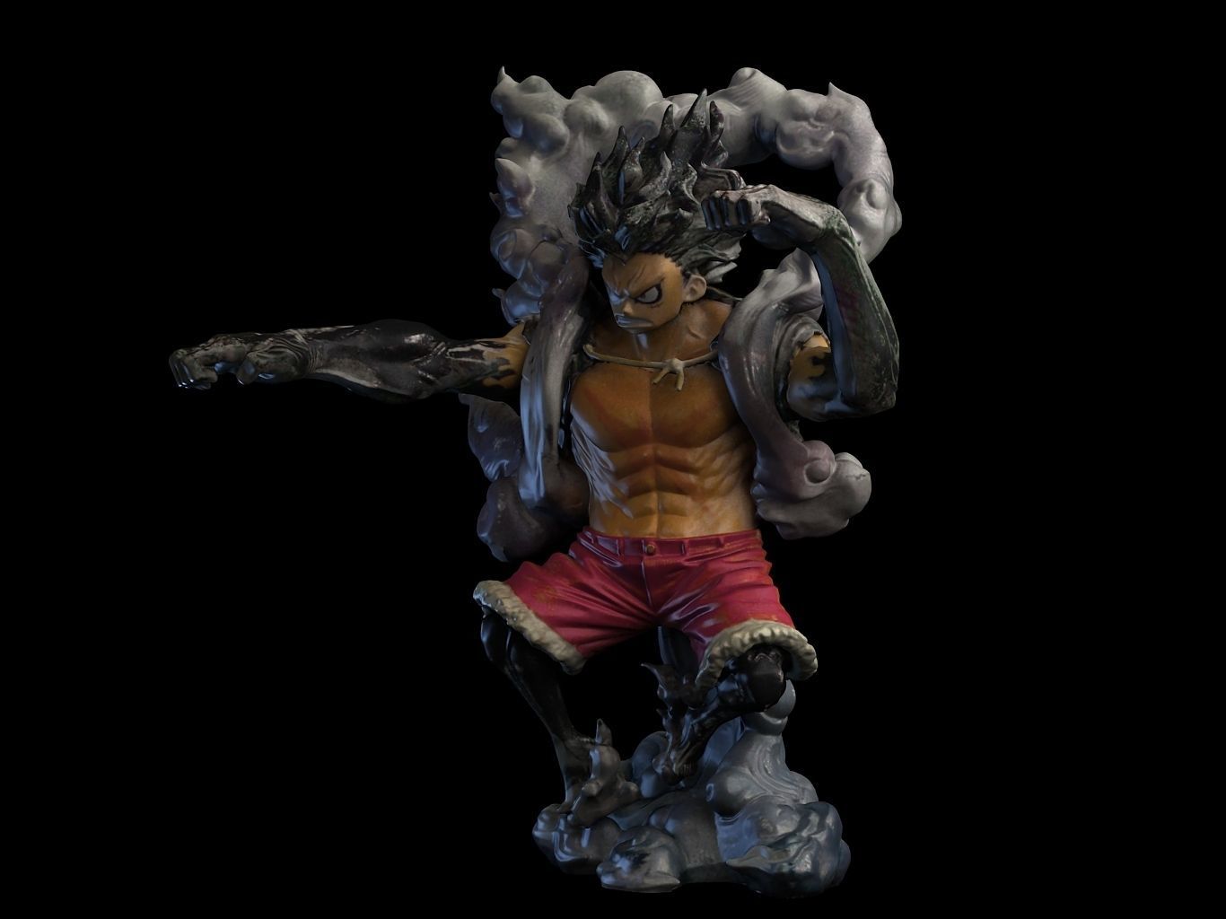 Luffy Gear4 SnakeMan 3D model_10