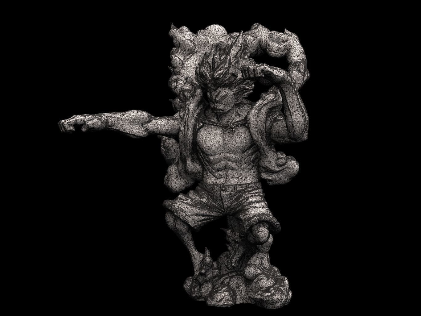 Luffy Gear4 SnakeMan 3D model_18
