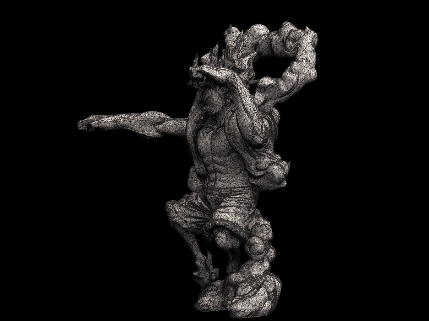 Luffy Gear4 SnakeMan 3D model_17