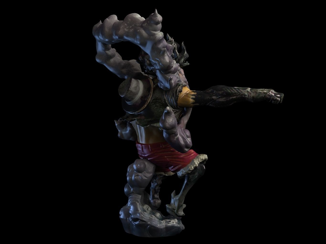 Luffy Gear4 SnakeMan 3D model_15