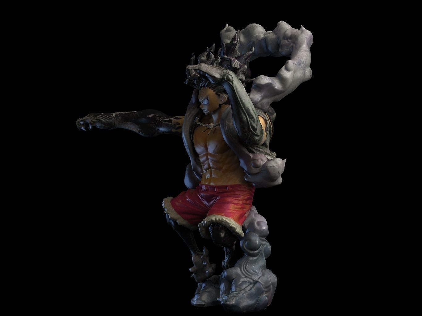Luffy Gear4 SnakeMan 3D model_11