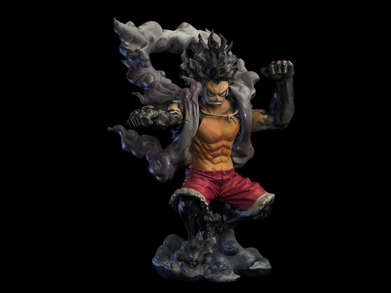 Luffy Gear4 SnakeMan 3D model_9