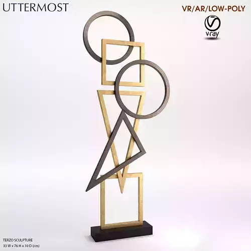 UTTERMOST - TERZO SCULPTURE Low-poly 3D model