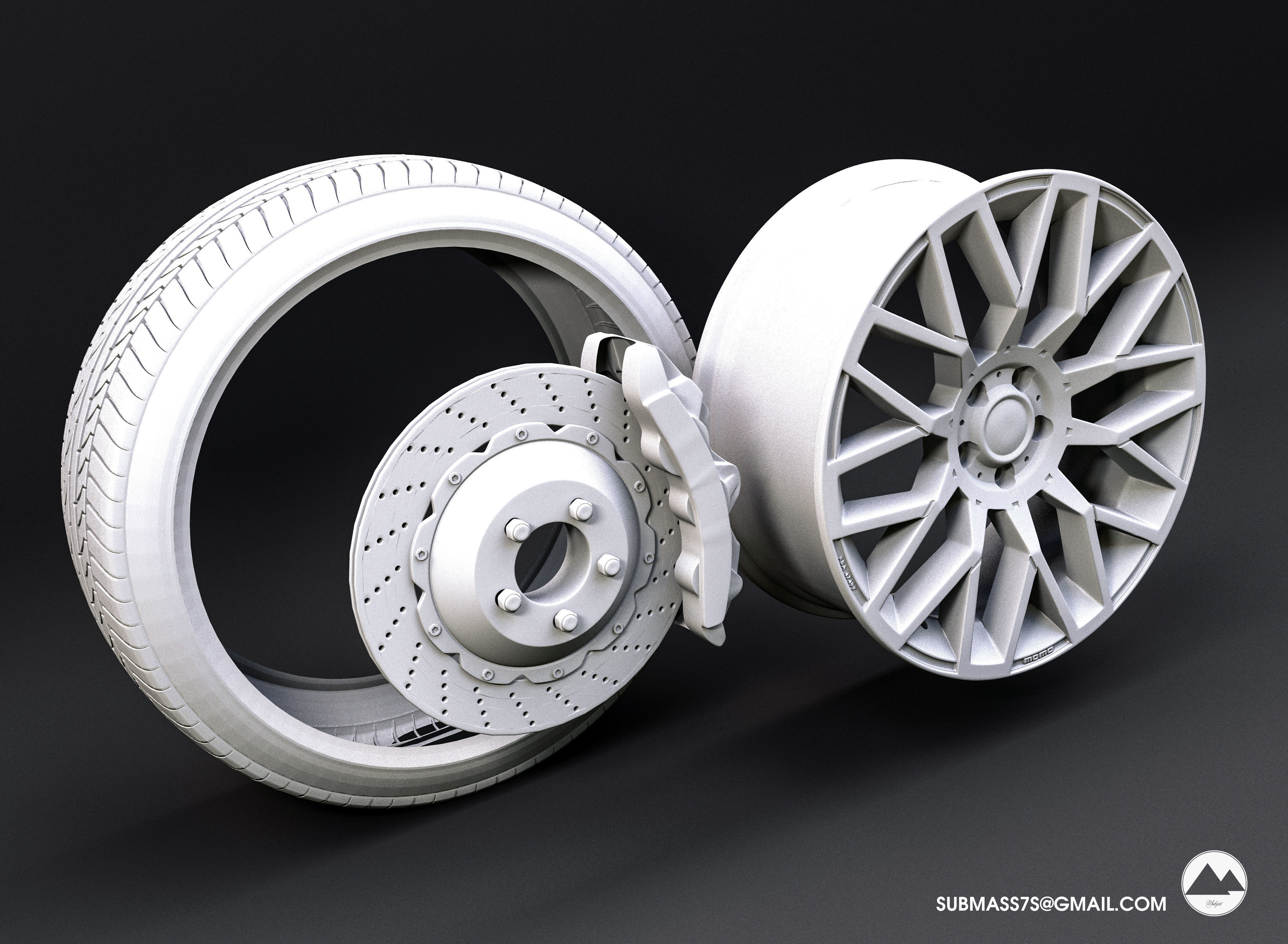 Disk Wheel 3d model  3D model_12