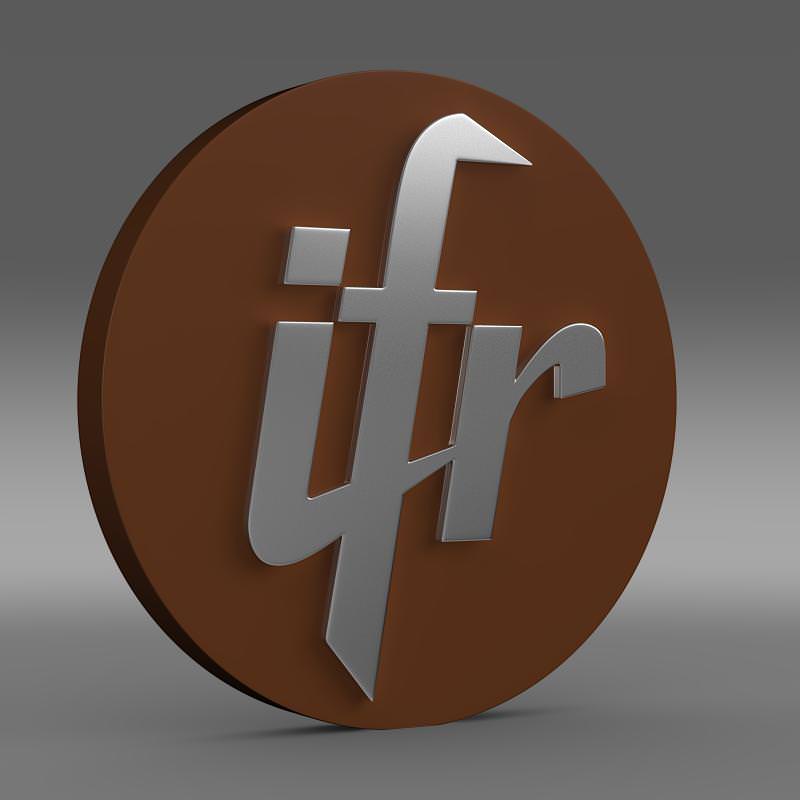 IFR Automotive logo 3D model_1