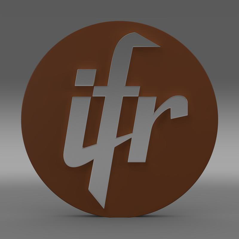 IFR Automotive logo 3D model_2
