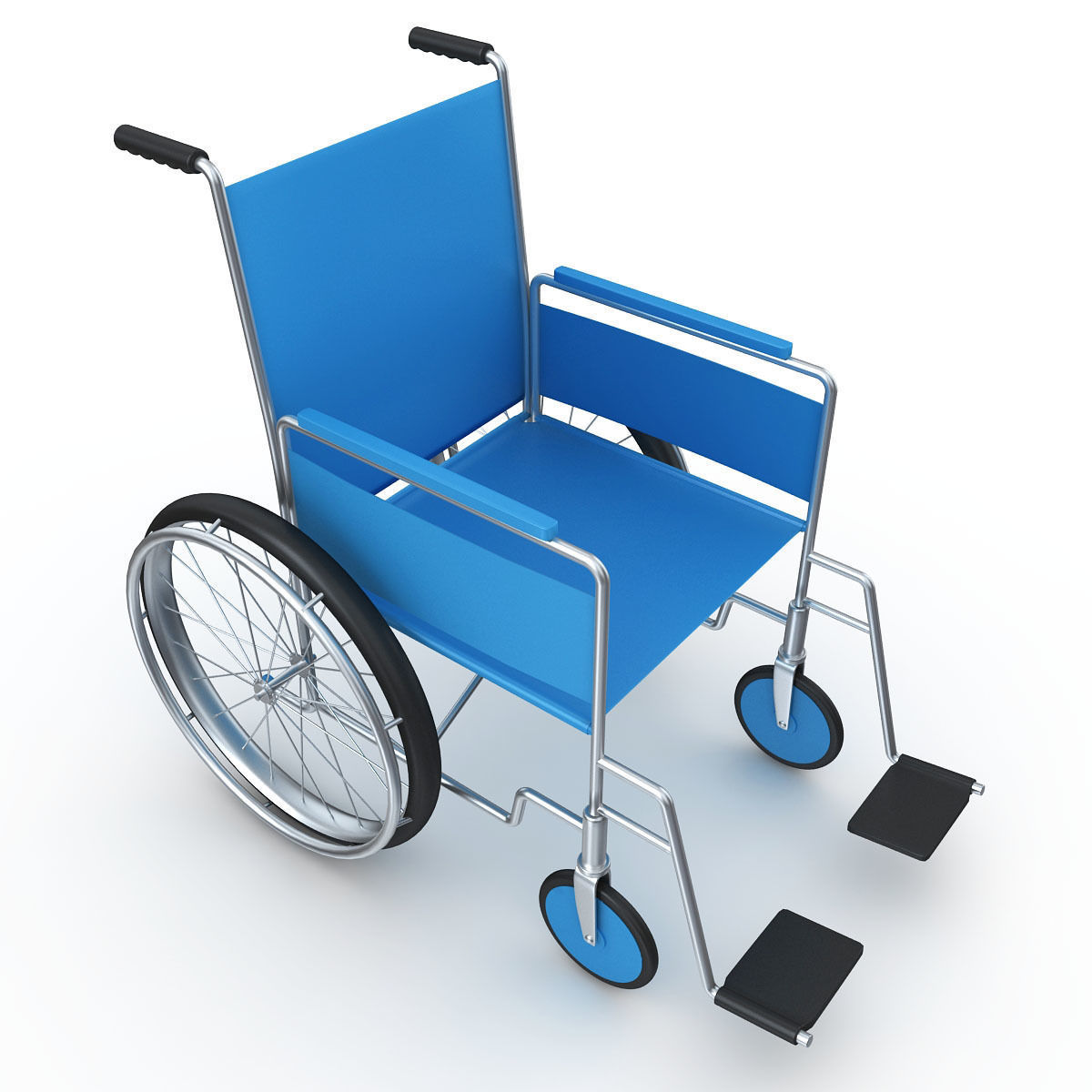 Wheel Chair 3D model_2