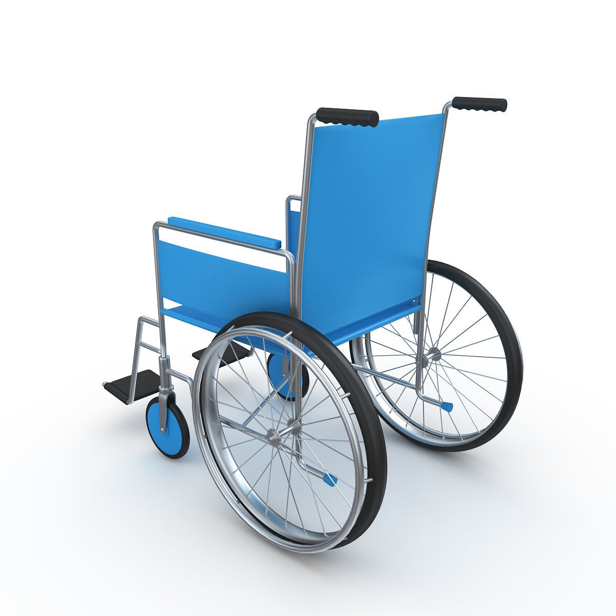Wheel Chair 3D model_1