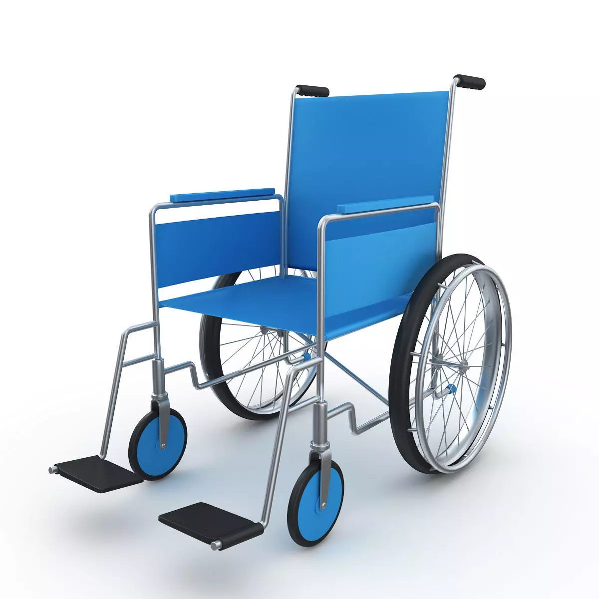 Wheel Chair 3D model_0