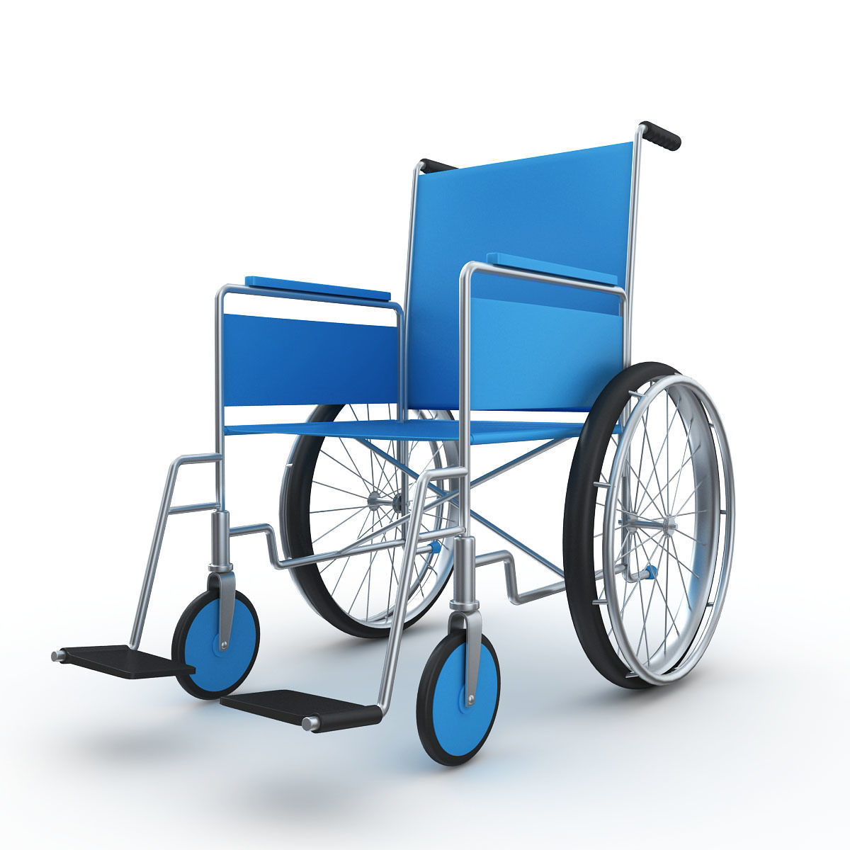 Wheel Chair 3D model_3