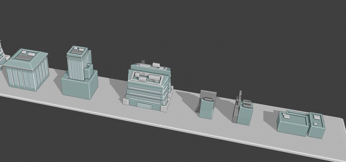 35 Futuristic Buildings VOL 1 Low-poly 3D model_15