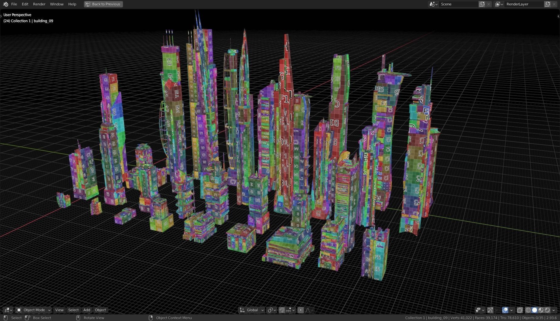 35 Futuristic Buildings VOL 1 Low-poly 3D model_3