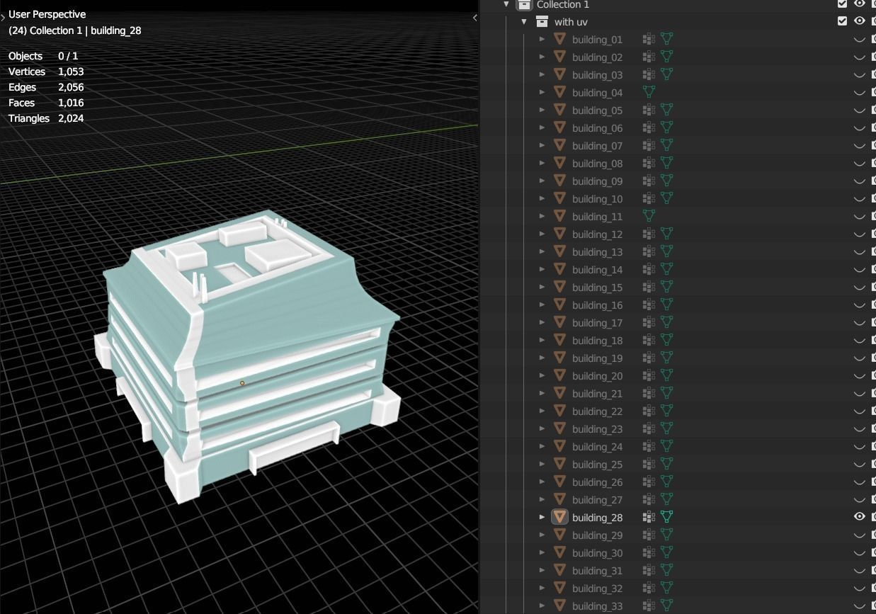 35 Futuristic Buildings VOL 1 Low-poly 3D model_49
