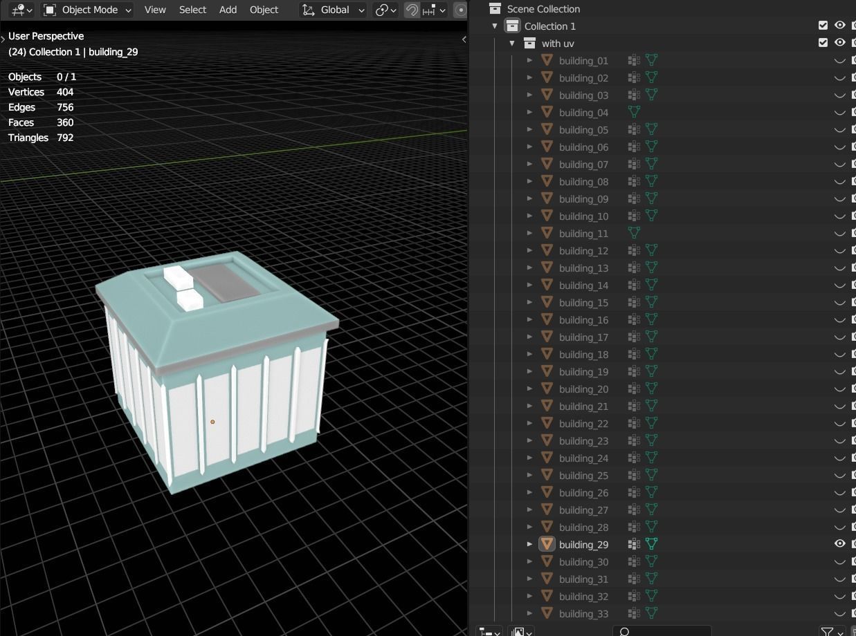 35 Futuristic Buildings VOL 1 Low-poly 3D model_51