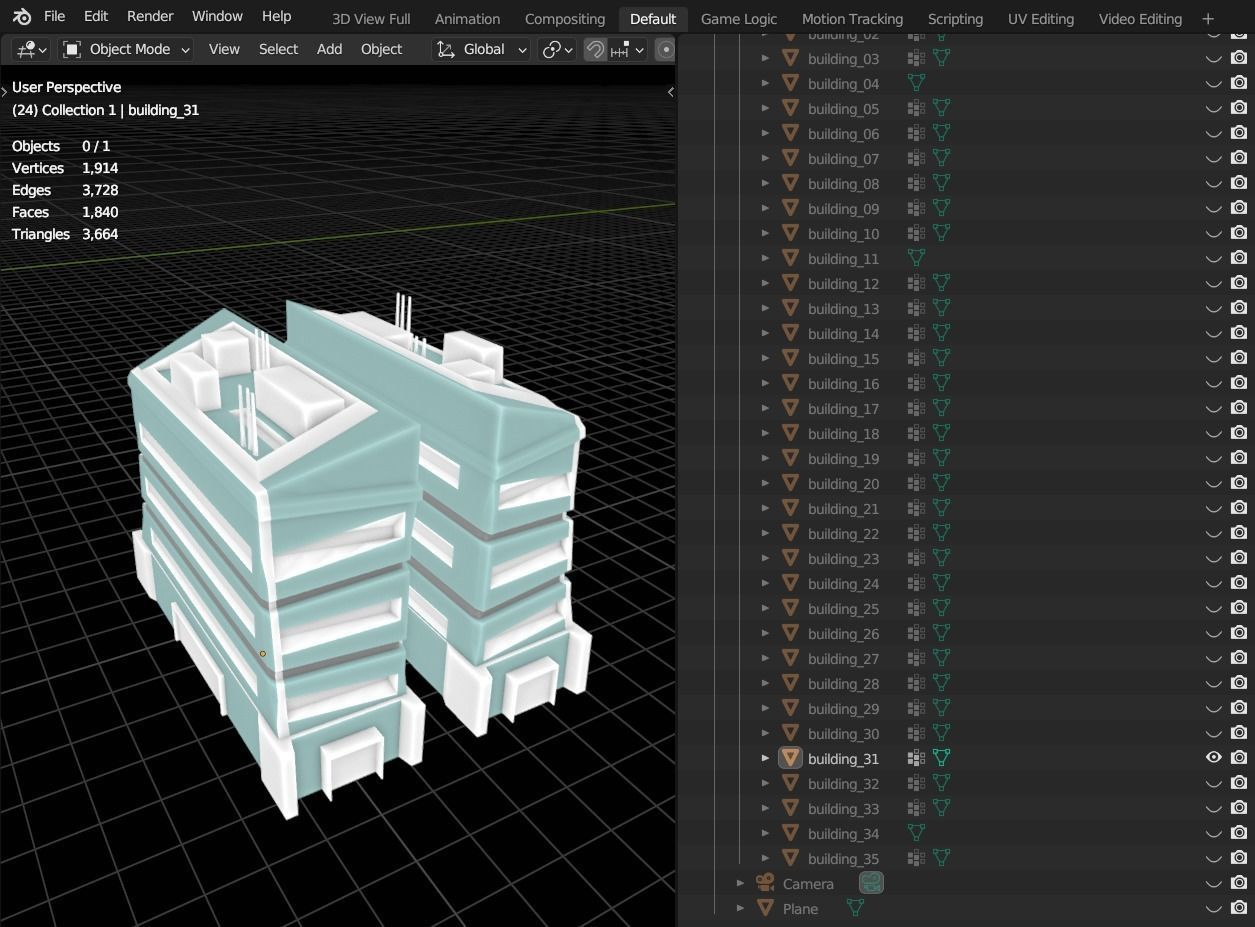 35 Futuristic Buildings VOL 1 Low-poly 3D model_56