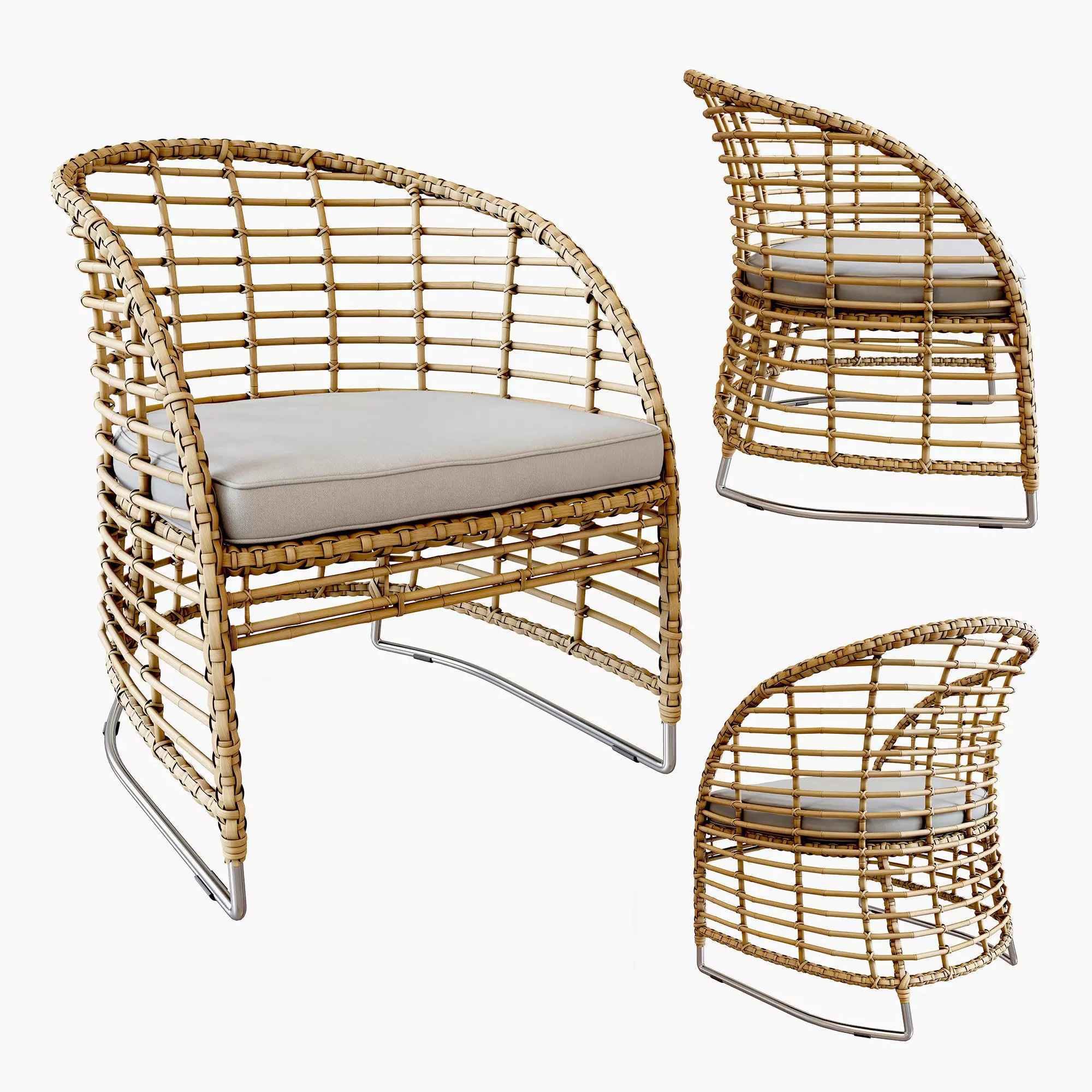 Zecanka Omar Chair 3D model