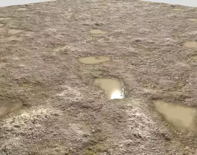 Rough sandy terrain 14 PBR