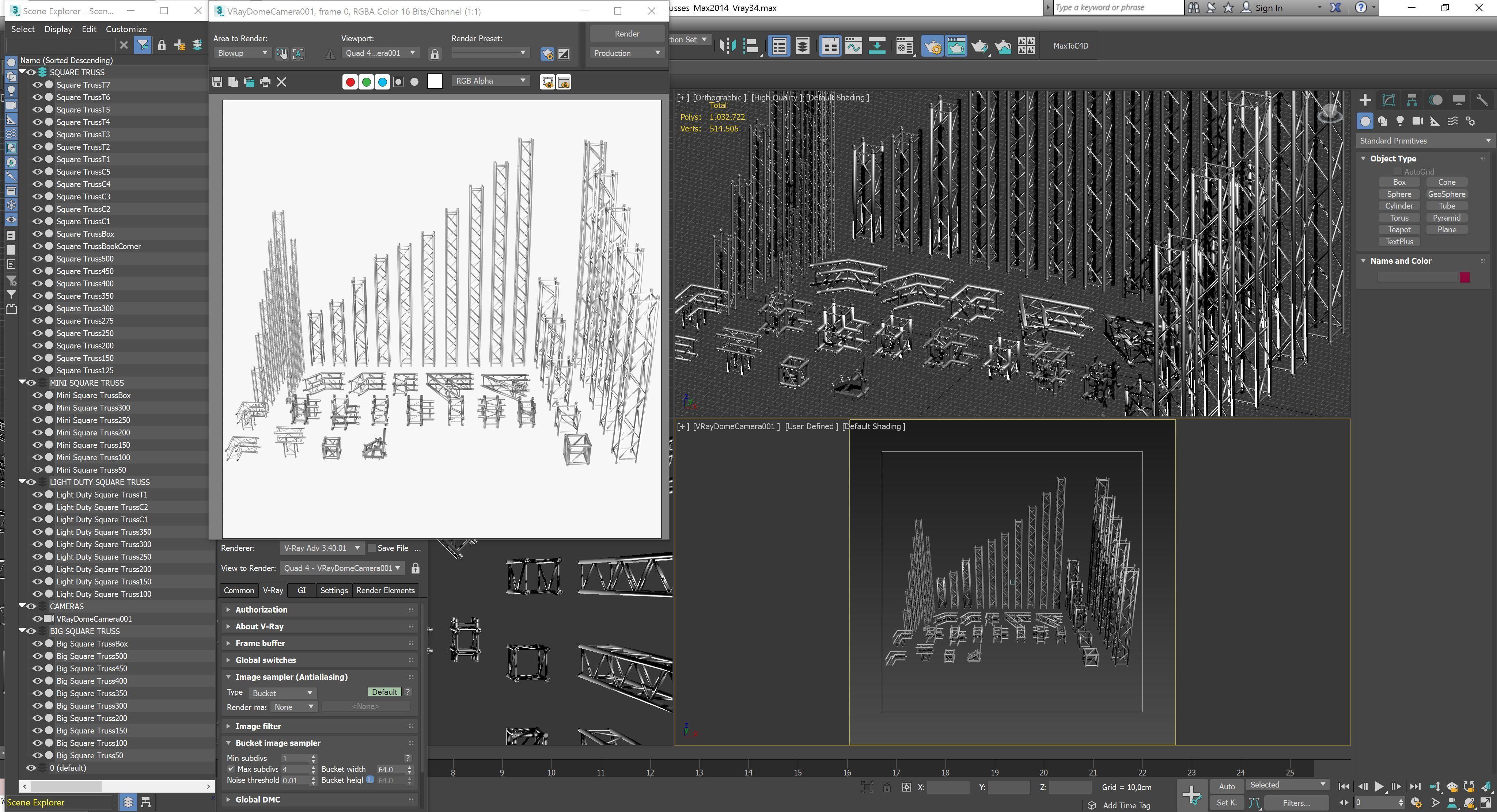Stage Lighting Truss Giant Collection 149 unique modular objects _18