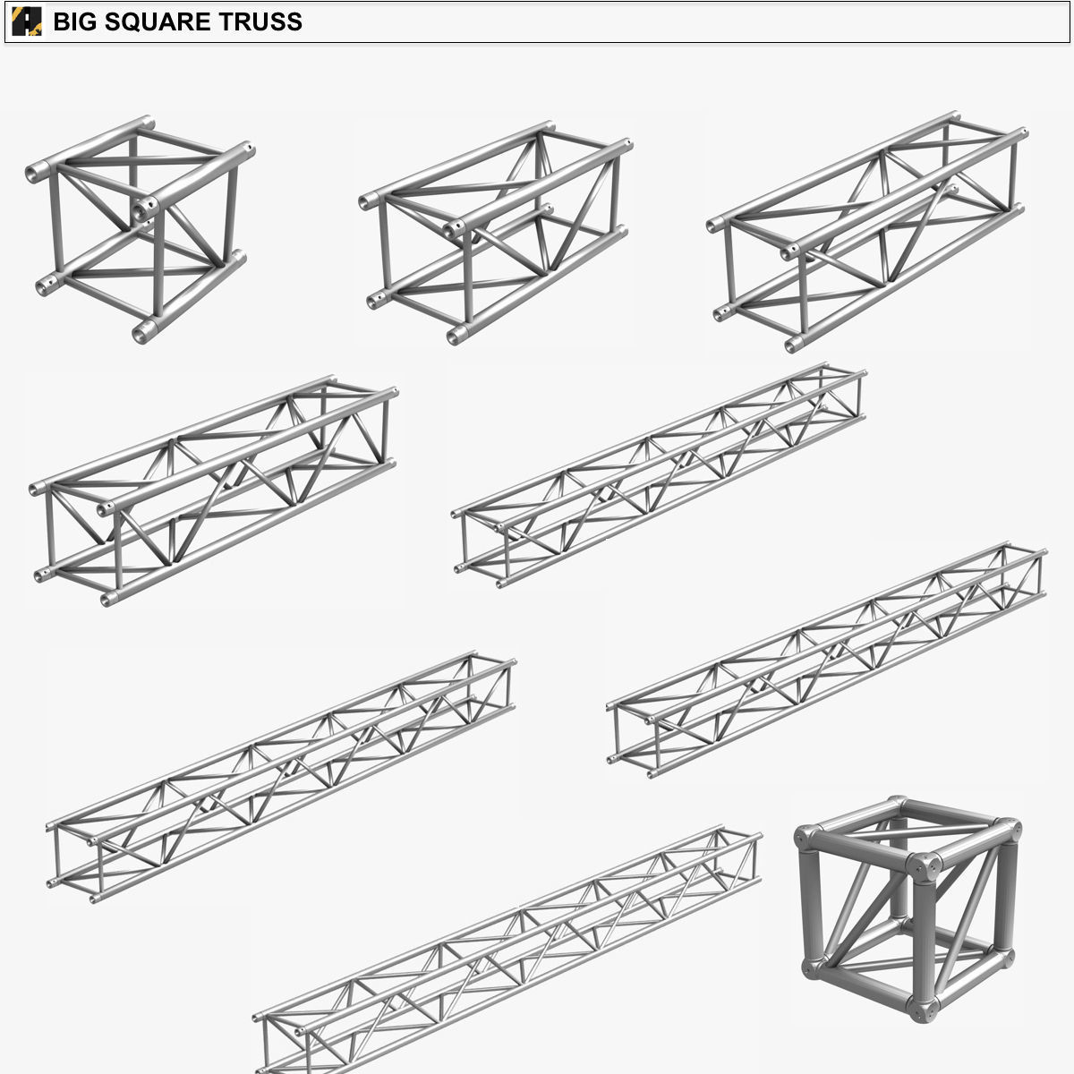 Stage Lighting Truss Giant Collection 149 unique modular objects _8