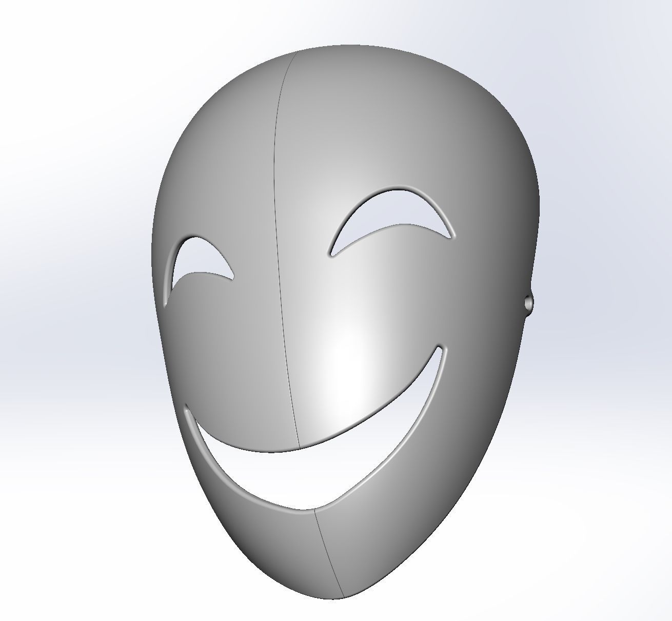 Black Bullet Kagetane Hiruko Mask Printable Model 3D print model_1