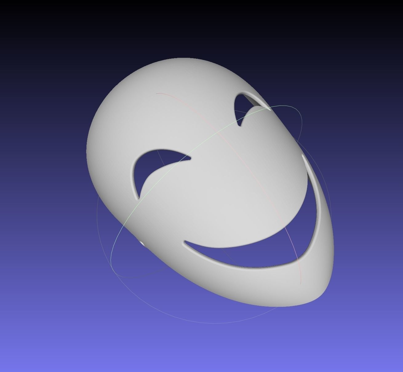 Black Bullet Kagetane Hiruko Mask Printable Model 3D print model_6