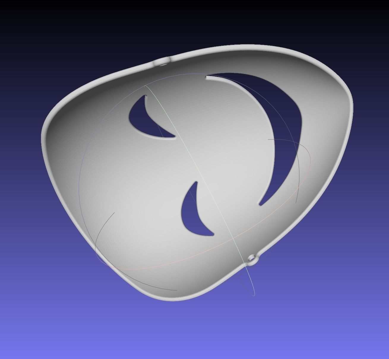 Black Bullet Kagetane Hiruko Mask Printable Model 3D print model_20