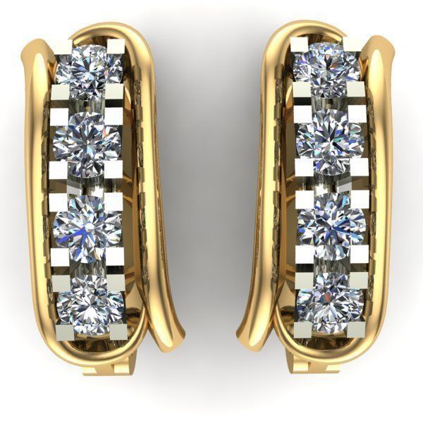 WOMAN SET RING AND EARRINGS 3D Model Collection_6