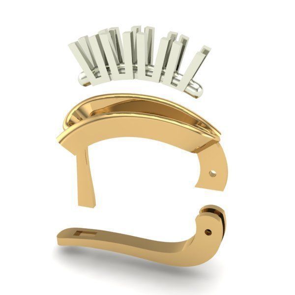 WOMAN SET RING AND EARRINGS 3D Model Collection_8