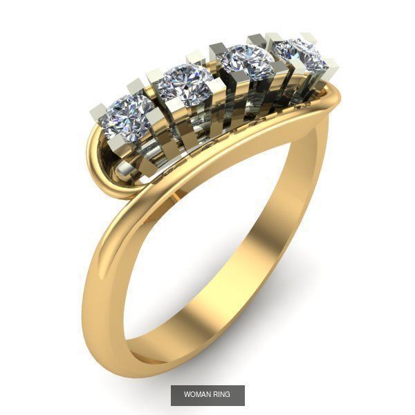 WOMAN SET RING AND EARRINGS 3D Model Collection_1