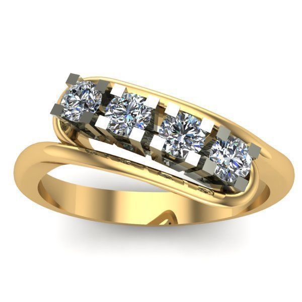 WOMAN SET RING AND EARRINGS 3D Model Collection_2