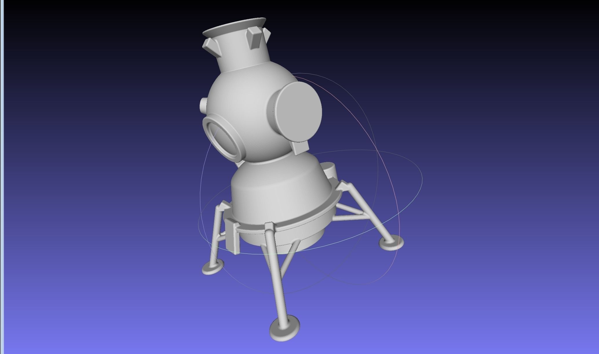 Space Race Themed Chess Set Game Pieces 3D print model_27