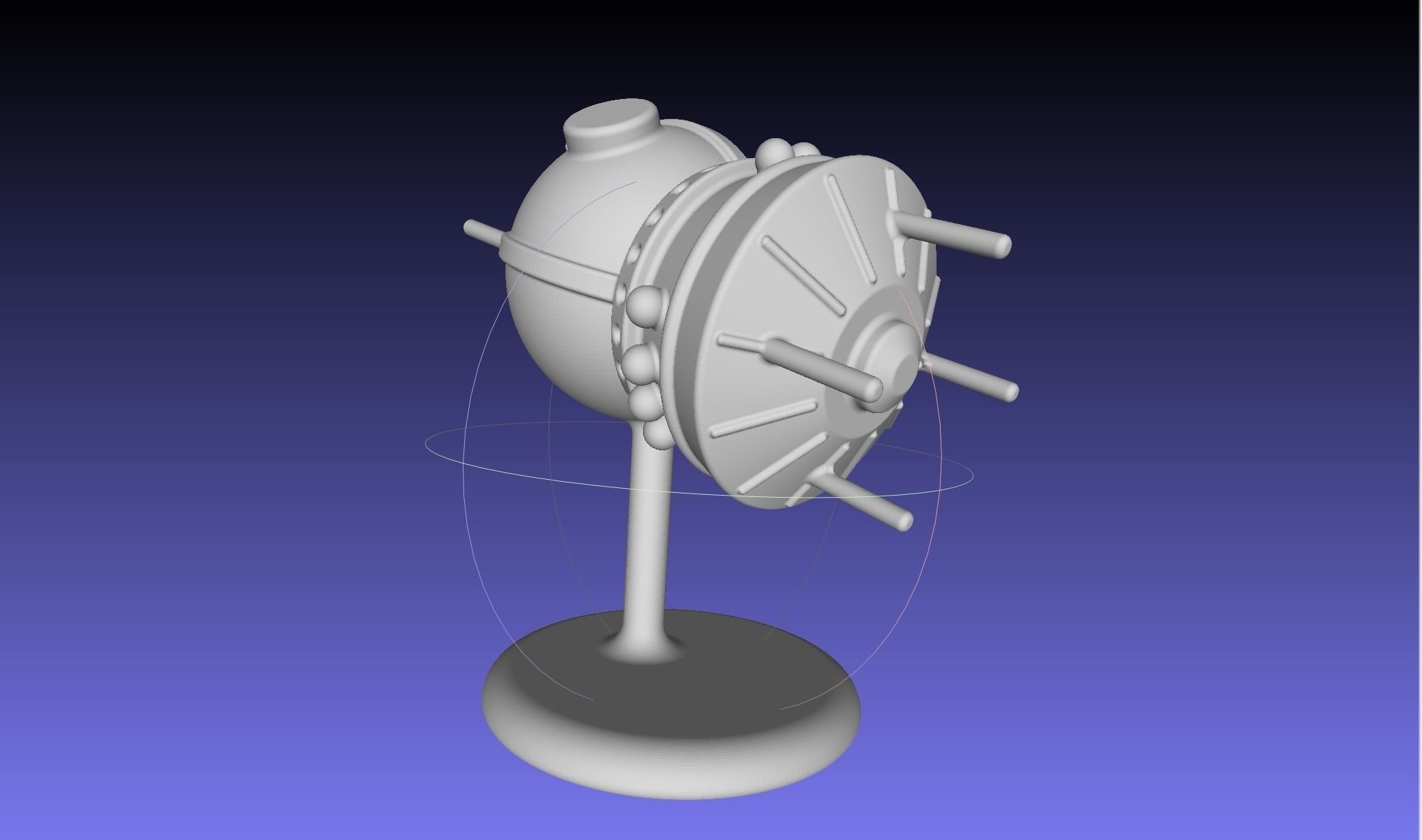 Space Race Themed Chess Set Game Pieces 3D print model_47